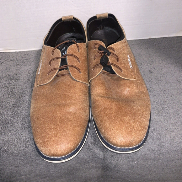 Cosidram Shoes Men’s Size 13 US 48 EU Casual Brown Leather Oxford Slip-On - Picture 2 of 6